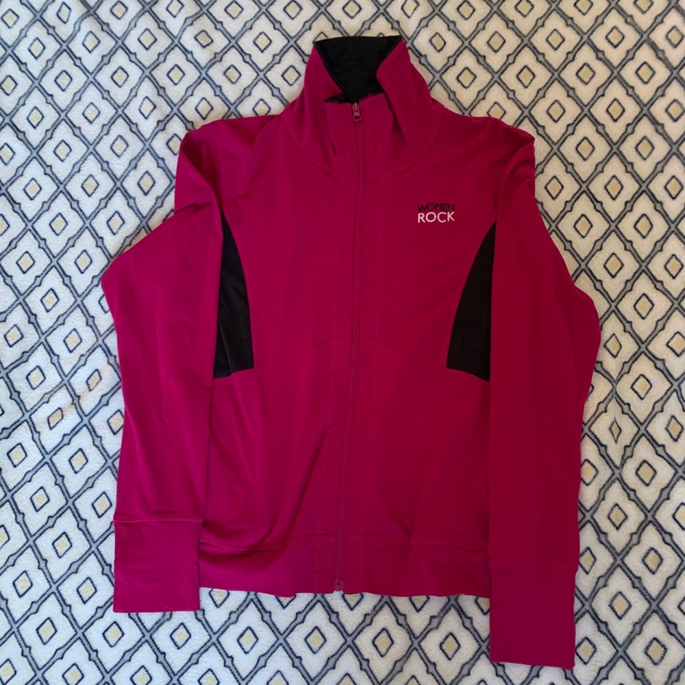 Women Rock Wear Pink Zip Up